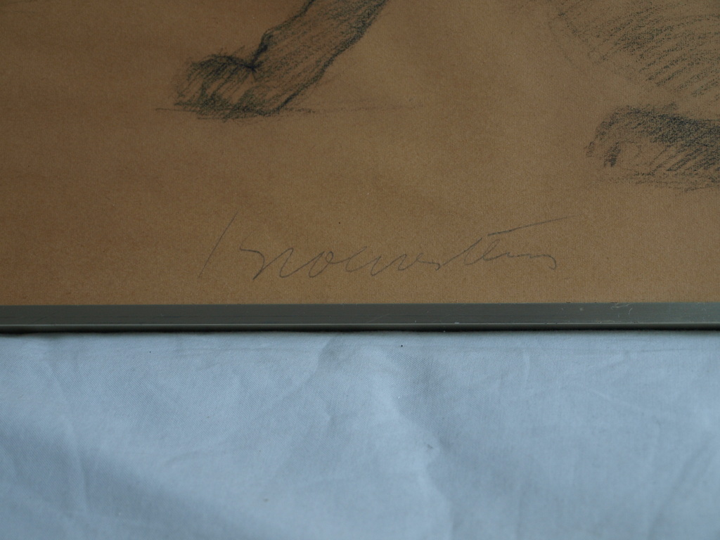 Jan Groenestein : Tekening , KAT – gesigneerd & ingelijst – ca 1960 kopen? Bied vanaf 75!