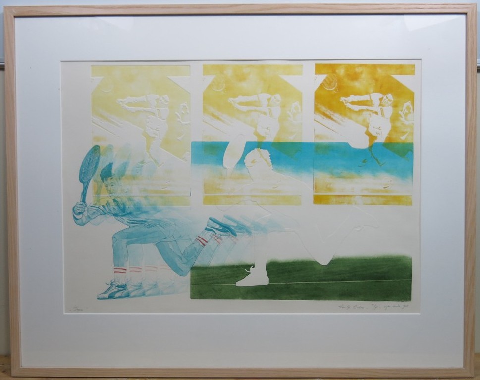 Leentje Linders: Kleurenets, Duece - Ingelijst Groot kopen? Bied vanaf 50!