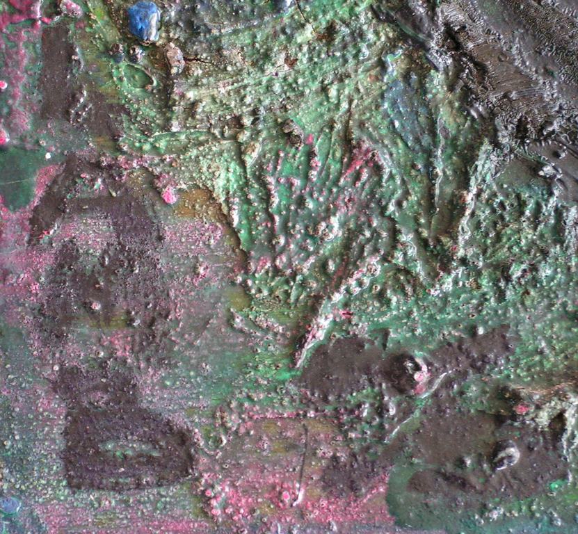 Mat Lamb - olieverf op paneel - abstract - 1996 - museum stuk. kopen? Bied vanaf 450!