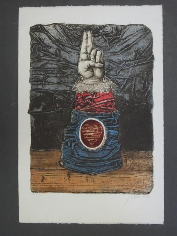 Zeer bepkt. Oplage! gesigneerde Diepdruk/Relief Litho Manuel Menan 1946-1994 kopen? Bied vanaf 1!