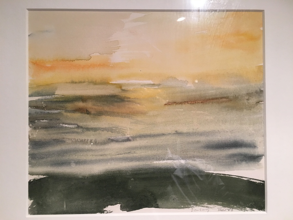 "Domburg", acquarel 45x41 cm, vroeg (1986) en bijzonder werk kopen? Bied vanaf 40!