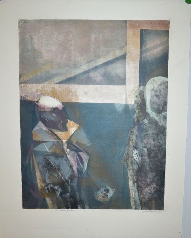 Chris Buursen: Litho 'De blinde koning', 1980 kopen? Bied vanaf 1!