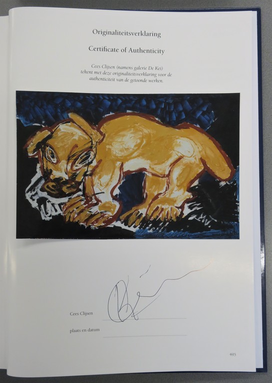 Martin van Wordragen: Gemengde techniek op doek, Het Gouden Beest - Ingelijst  kopen? Bied vanaf 650!