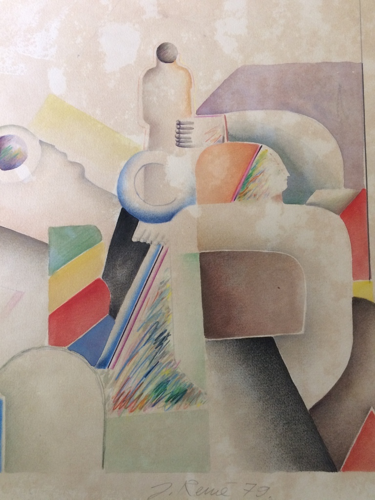 Jörg REMÉ, fraaie aquarel uit 1979, uniek werk. verkocht voor € 280!
