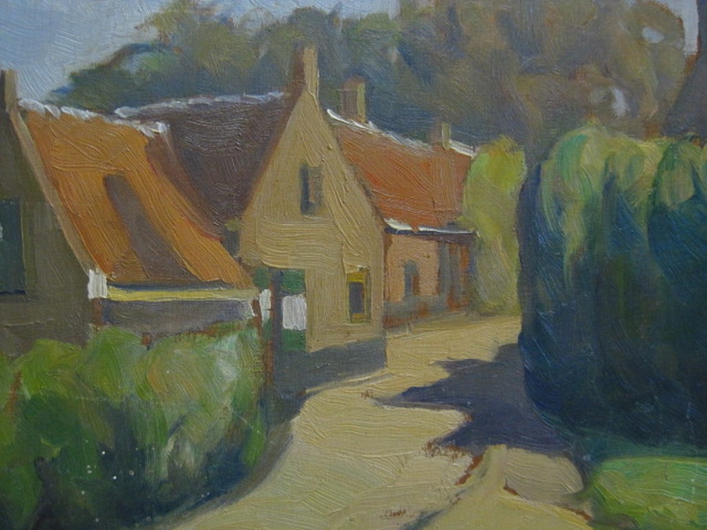 Toon Pluijmers 1910-1967 olieverf "landschap bij Leerdam" omstreeks 1930 kopen? Bied vanaf 1!