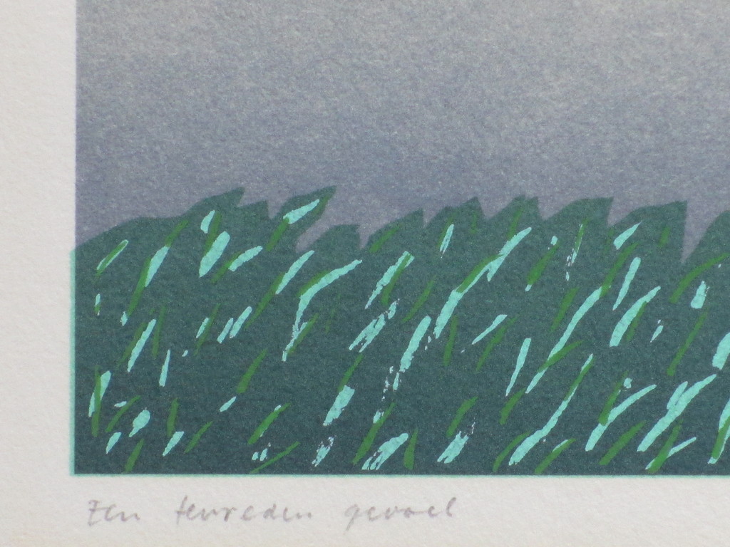 Harrie Gerritz, Een tevreden gevoel, Zeefdruk kopen? Bied vanaf 75!