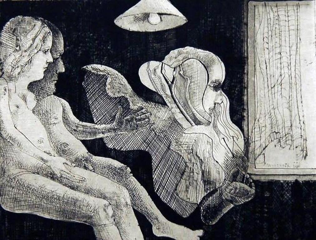 Co Westerik: ets/aquatint Twee naakten met verschijning verkocht voor € 130!