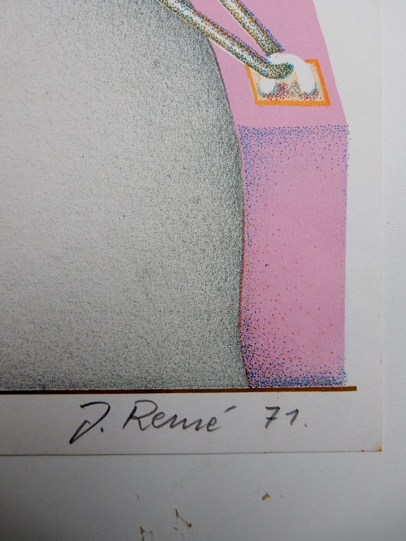 Jörg Remé - zeefdruk uit 1971 - gesigneerd kopen? Bied vanaf 1!