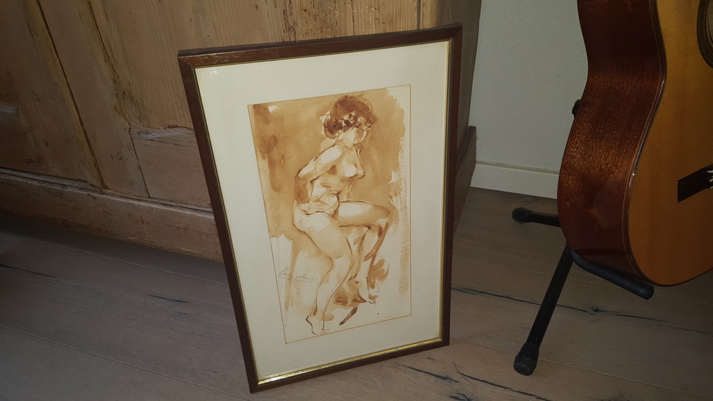 Harry Maas (1906-1982) - aquarel, gesigneerd linksmidden kopen? Bied vanaf 89!