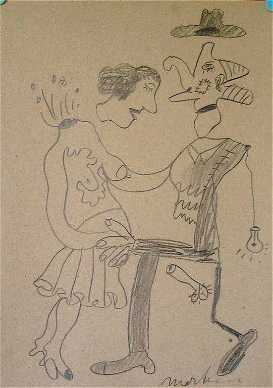 Anton Martineau - ANTON MARTINEAU Tekening zonder titel kopen? Bied vanaf 115!