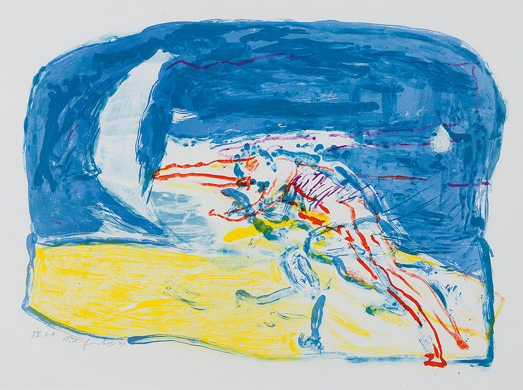 Pieter Defesche - Lithografie - Hemelse en aardse liefde kopen? Bied vanaf 1!