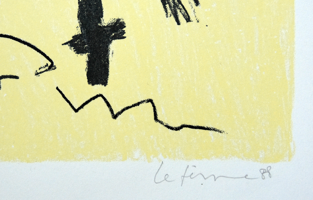 Charlotte Le Fevre ,litho # COMPOSITIE # 1988, handgesigneerd/genummerd kopen? Bied vanaf 1!