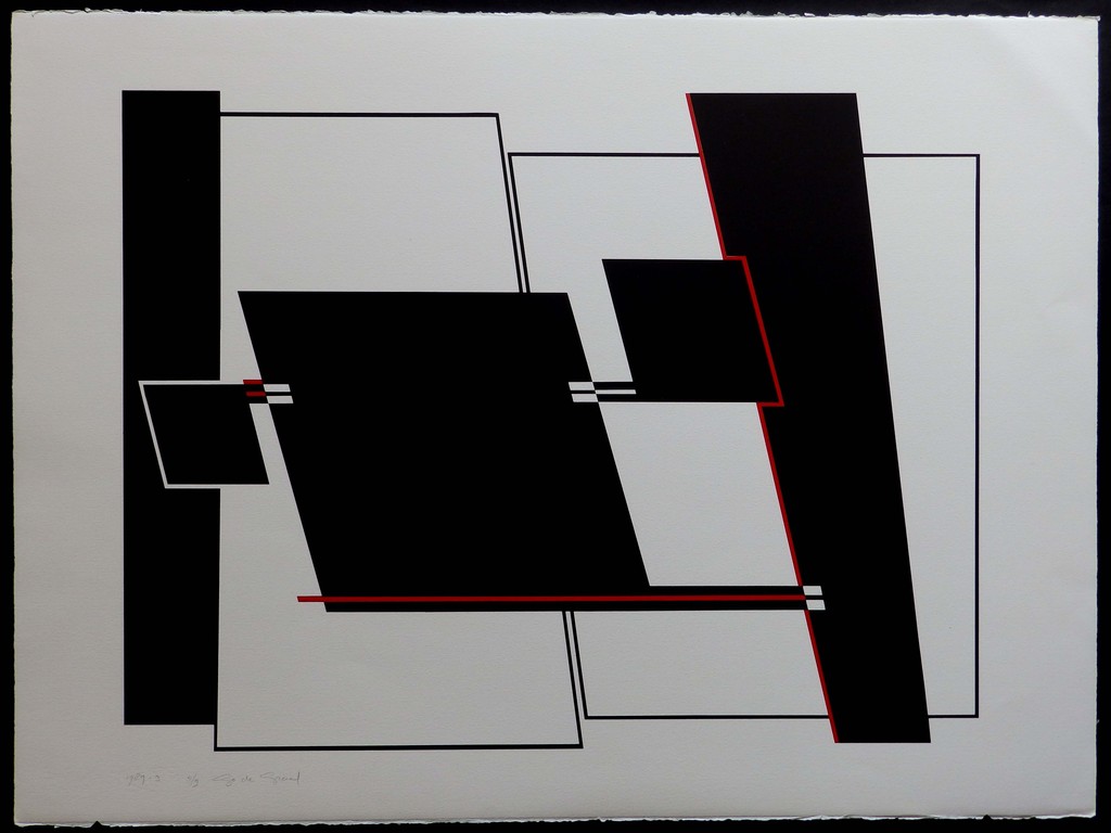 Go de Graaf, zeefdruk, 1989-3 kopen? Bied vanaf 15!