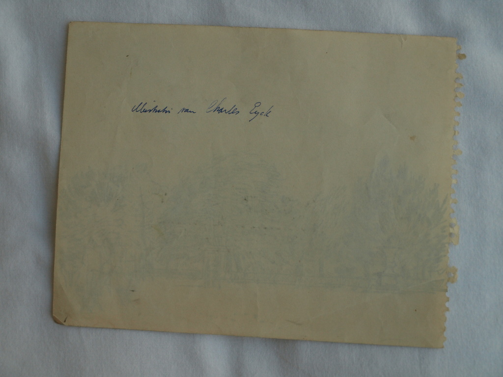 Charles Eyck : Tekening , Bomen – gesigneerd – ca 1935 kopen? Bied vanaf 1!