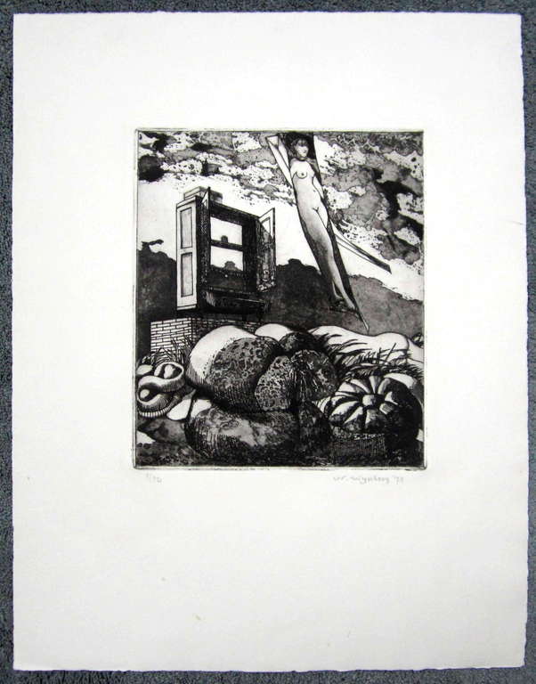 Nicolaas Wijnberg, ets uit 1973 kopen? Bied vanaf 100!