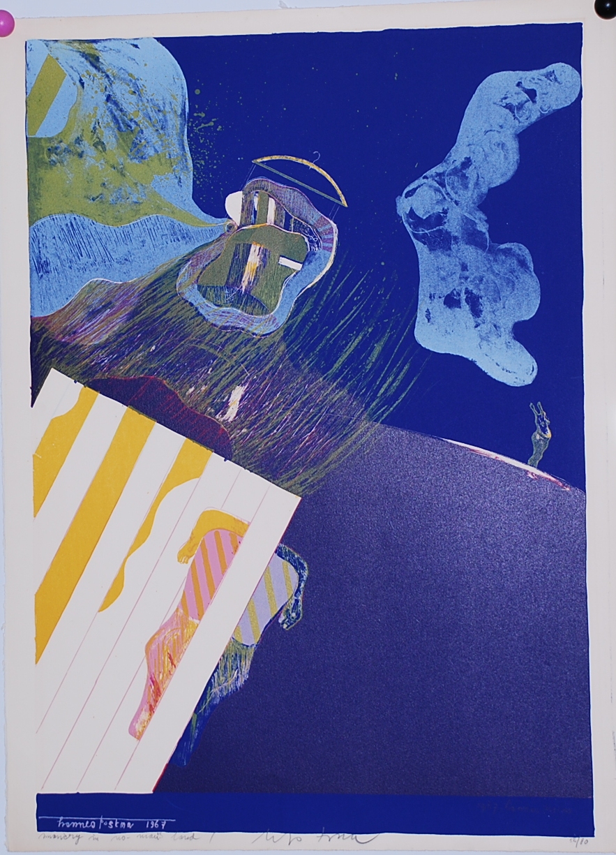 Hannes Postma: Kleurenlitho. Memory in no-mans land kopen? Bied vanaf 35!