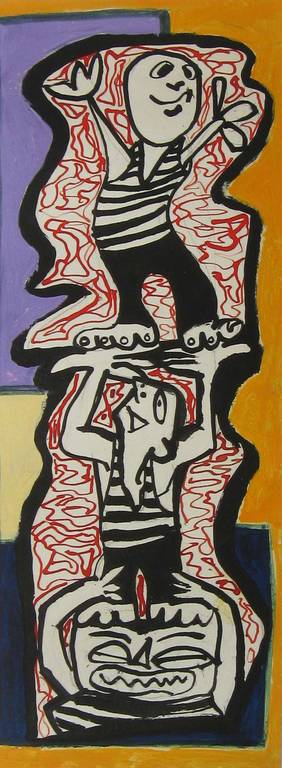 FRANK HULSCHER - los werk op papier, uit groter geheel, 1993 kopen? Bied vanaf 1!