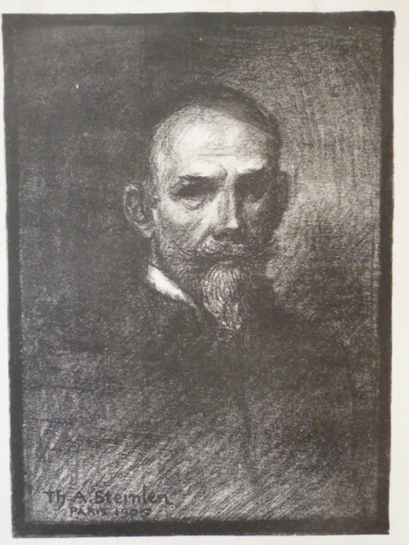 T.A.Steinlen - Zelfportret - Litho kopen? Bied vanaf 175!