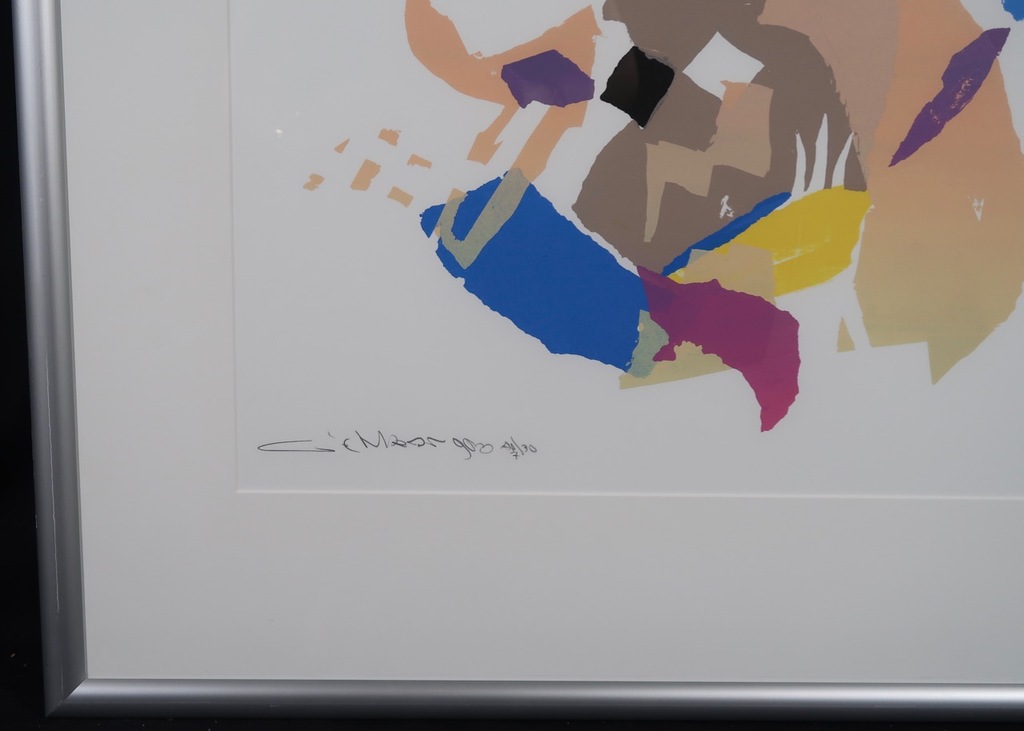 Gerard 't Hart: Zeefdruk, Zonder titel - Ingelijst kopen? Bied vanaf 35!