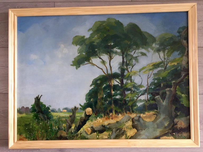 Eelco Cornelis Leegstra (1891-1968) - Landschap - Olieverf op doek - gesigneerd  kopen? Bied vanaf 30!