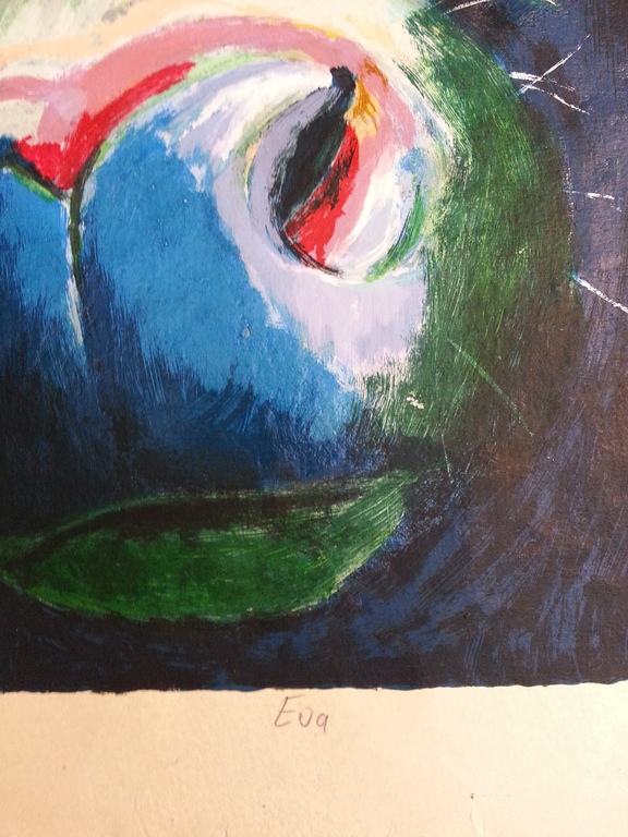 Theo Onnes zeefdruk op handgeschept papier " Eva "  kopen? Bied vanaf 50!