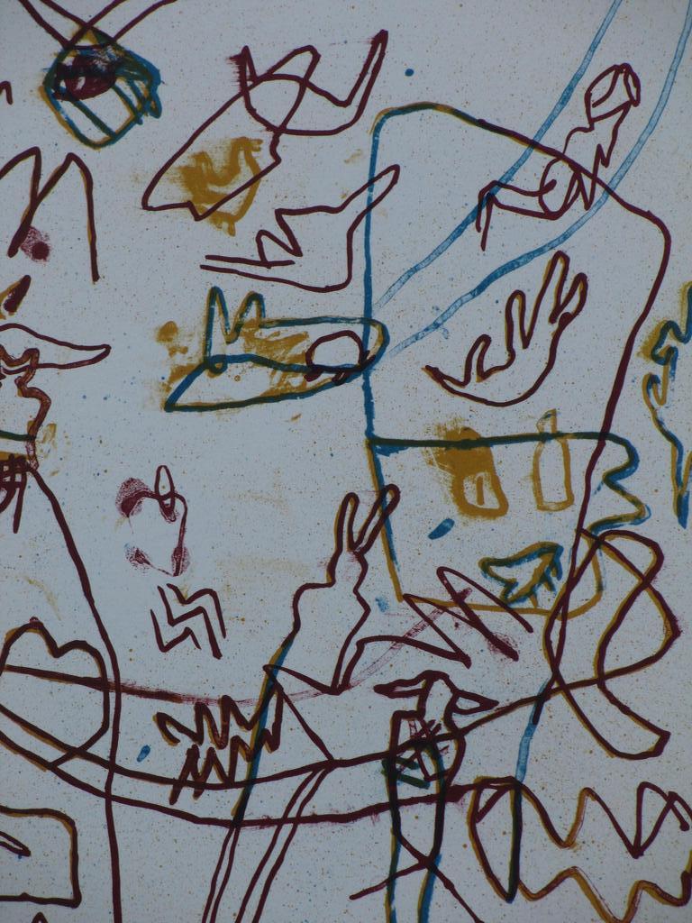 Jan Vos, Sans titre, Kleurenlitho kopen? Bied vanaf 60!