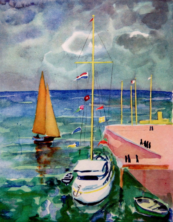 Kees van Dongen, Originele illustratie uit 1947, Incl. Certificaat kopen? Bied vanaf 1!