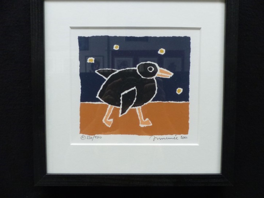 zeefdruk hand-gesigneerd Duck verkocht voor € 50!