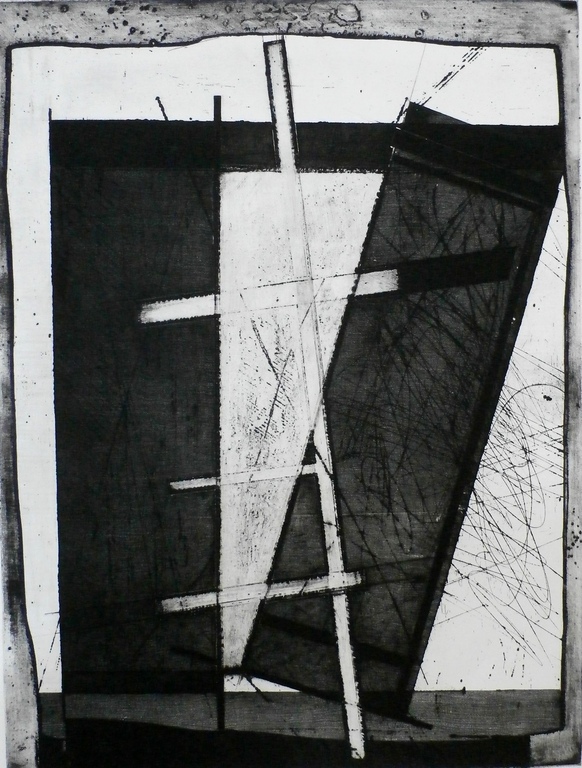 Ko Oosterkerk - Abstracte ets - 1968 kopen? Bied vanaf 50!