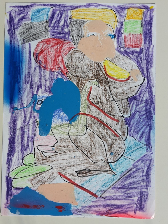 Peter Klashorst - Squating nude - origineel werk op papier - gesigneerd + extra! kopen? Bied vanaf 1!