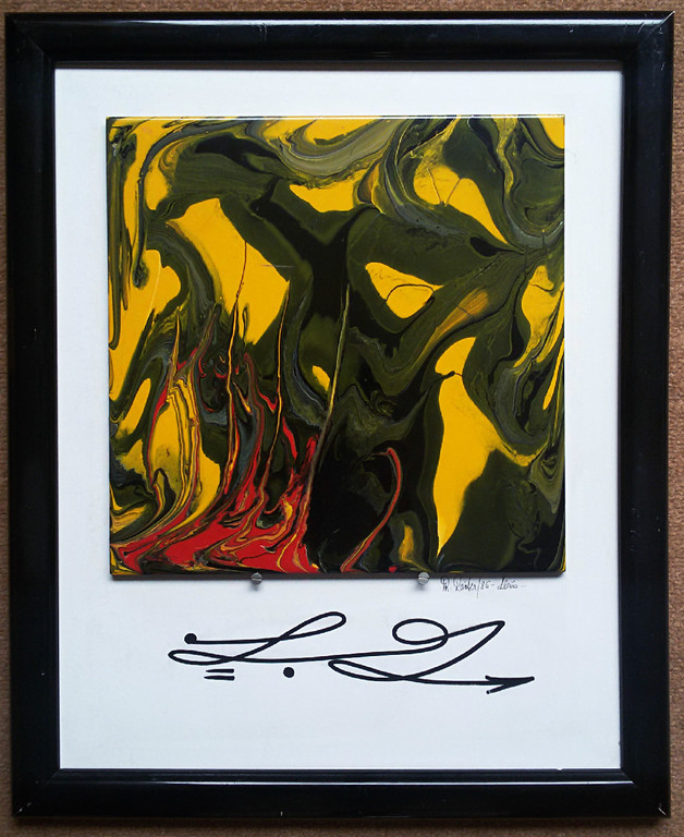 Wolfgang R. Reiter - Psychedelisch abstract, onbekende techniek (ingelijst) kopen? Bied vanaf 1!