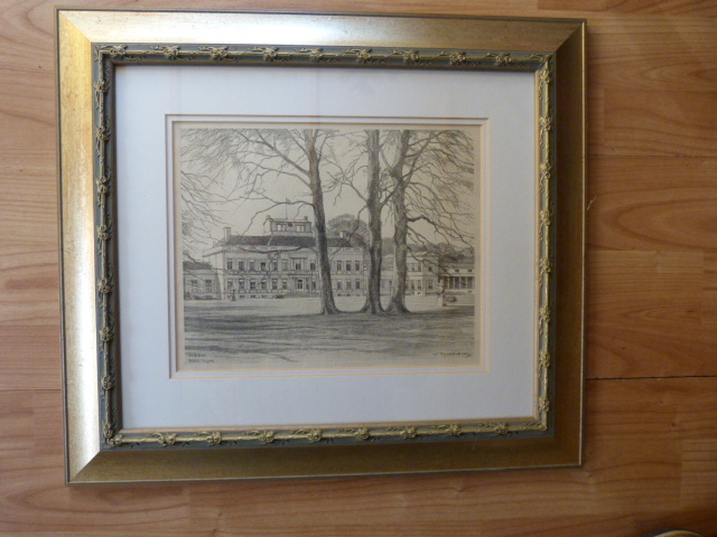 H.E.Roodenburg 1895-1987  -  ets  - Paleis Soestdijk. kopen? Bied vanaf 1!