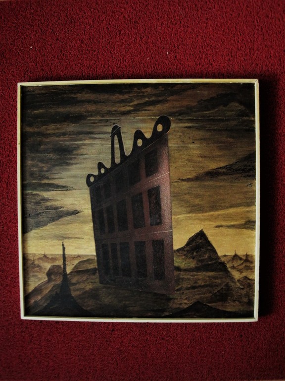 Surrealistisch Acryl op board "Warenhuis" van kinderboekenillustrator H.Slabbers kopen? Bied vanaf 1!