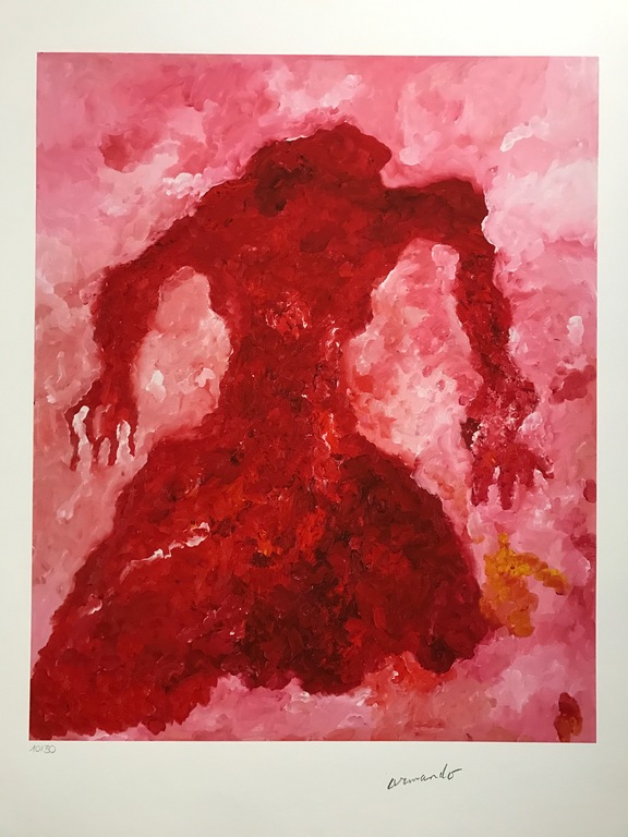Armando - Rood gewaad - Giclee - gesigneerd - 10/30 - 2016 kopen? Bied vanaf 123!