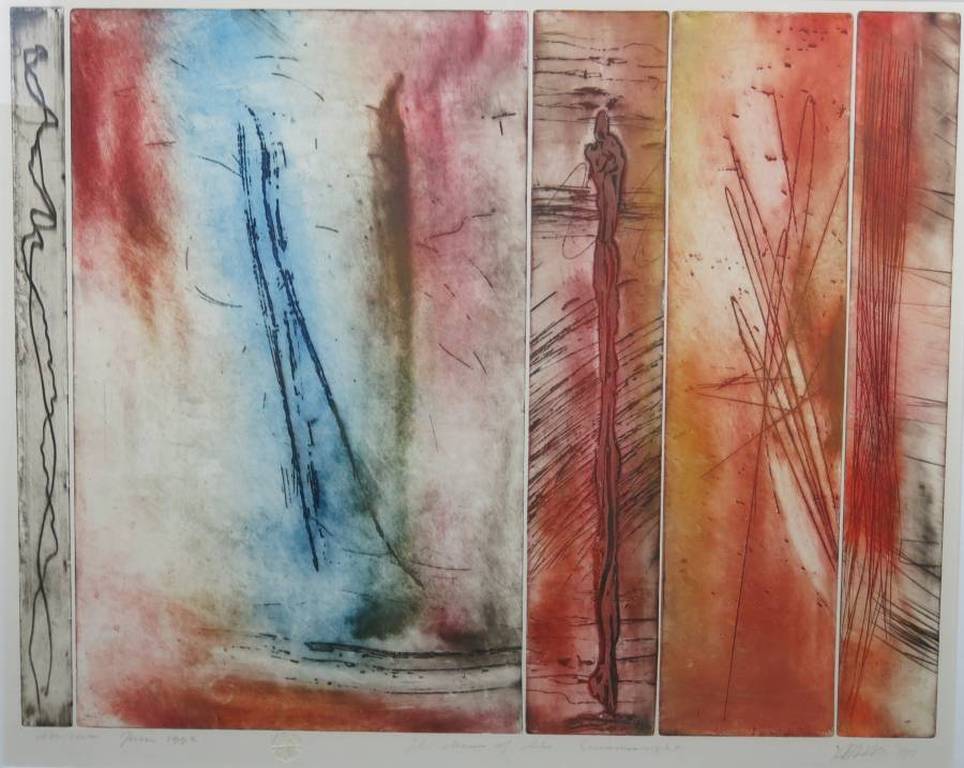 Ad Arma: Kleurenets, The dream of summernight - Ingelijst (zeer groot!) verkocht voor € 130!