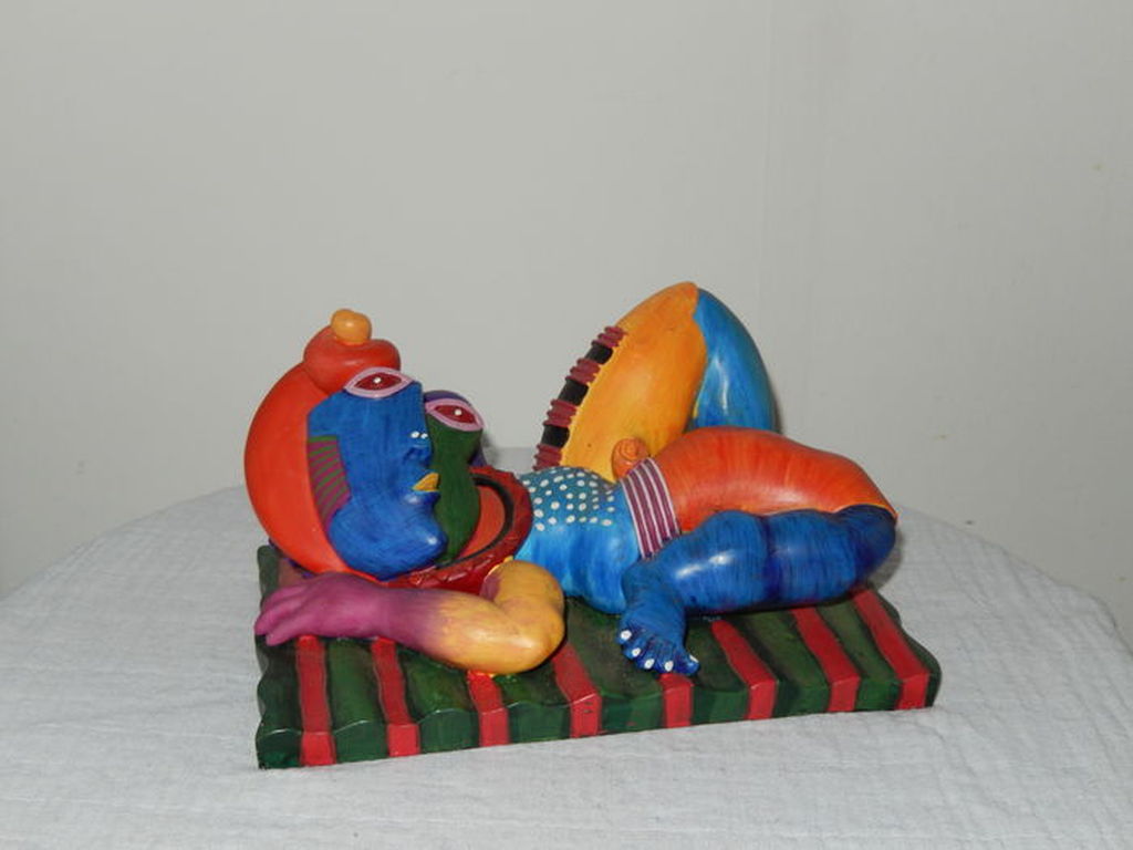 Clemens Briels, zeldzame sculptuur''Un Mediodia en la playa enamorade' (NIEUW) kopen? Bied vanaf 149!