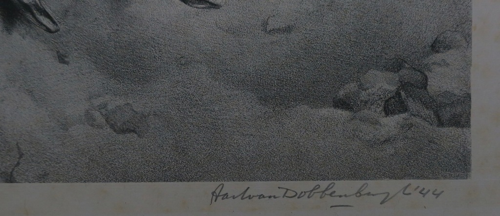 Aart van Dobbenburgh: Chine-Colle Litho, De drie schelpen kopen? Bied vanaf 1!