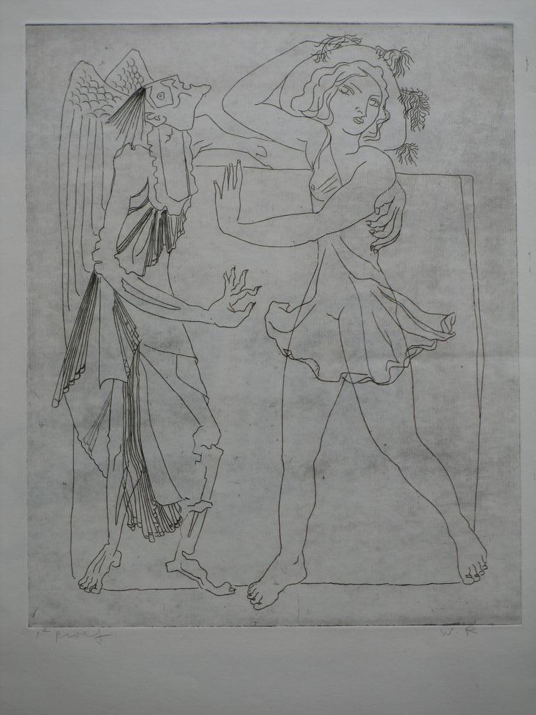 Willem Retera, De Dood en het Meisje, Ets kopen? Bied vanaf 25!