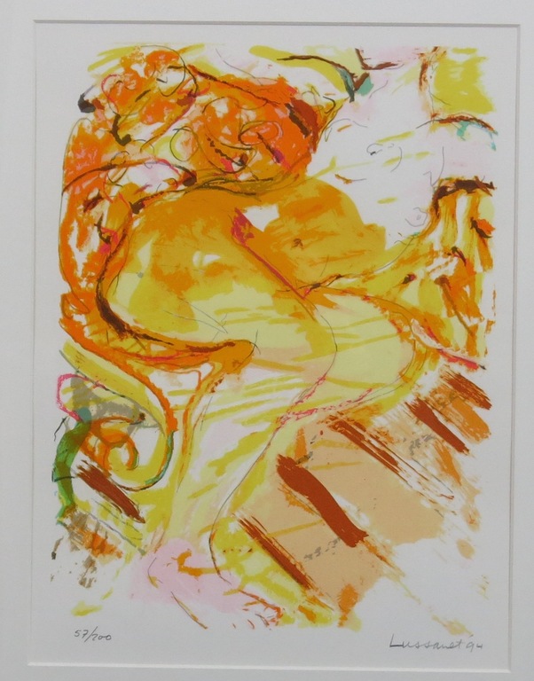 Paul de Lussanet: Zeefdruk, Vrouw - Ingelijst kopen? Bied vanaf 20!