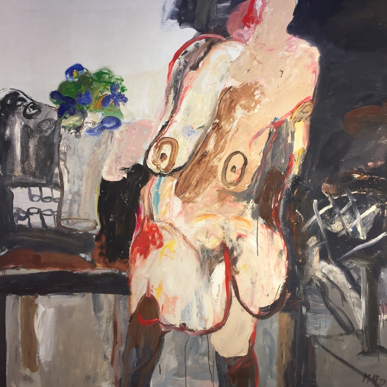 ANTON MARTINEAU Dikke olieverf op doek Titel:Verse bloemen voor de dame verkocht voor € 999!