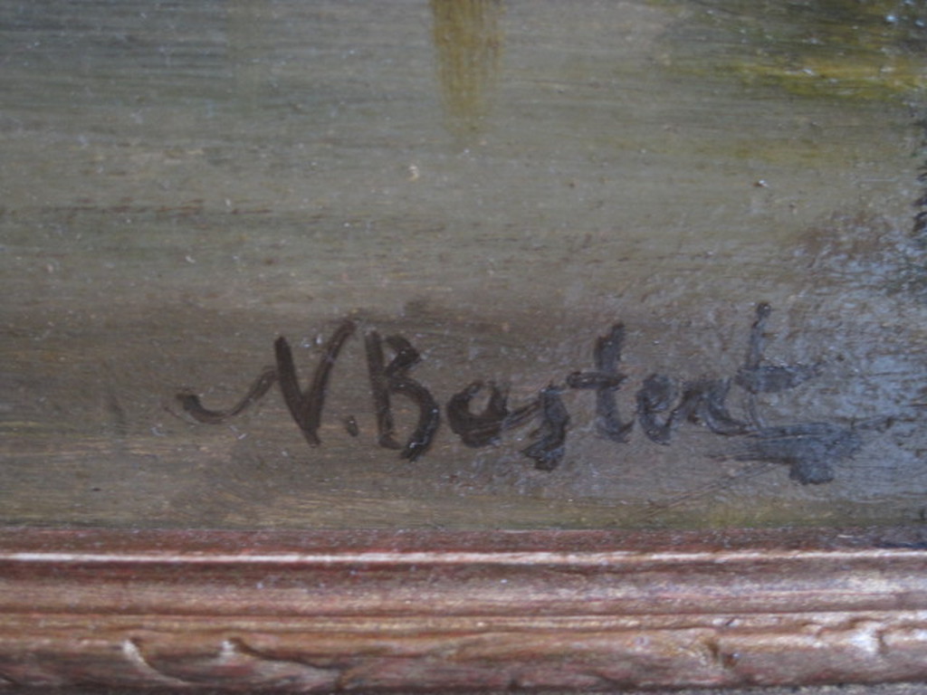 Sfeervol oud olieverf "Loosdrechtse Plassen" onduidelijk gesigneerd ca. 1900 kopen? Bied vanaf 1!