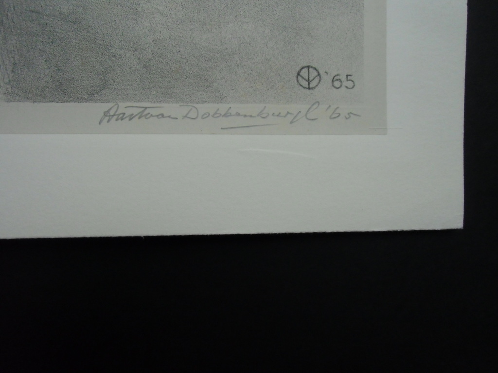 23STE PORTRET VAN MARTHY   ///   LITHO VAN AART VAN DOBBENBURGH kopen? Bied vanaf 60!