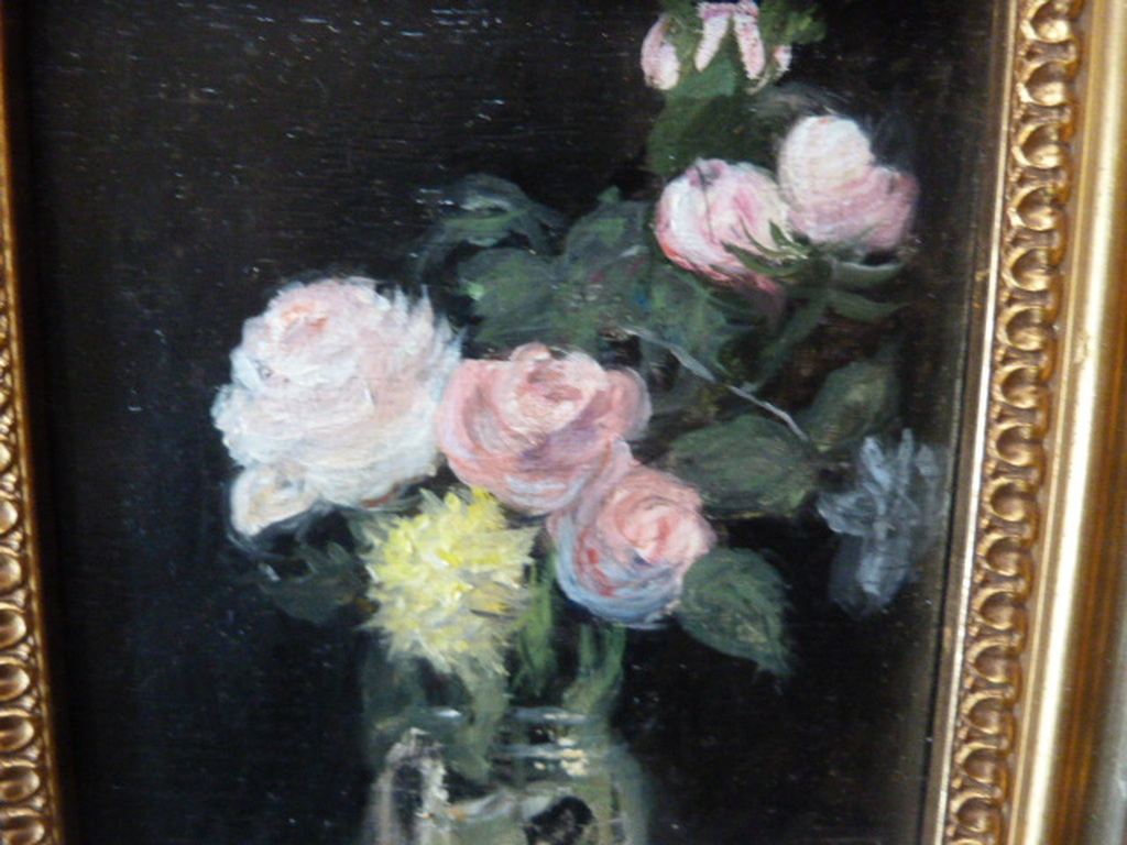 Onbekend ( 20e eeuw ) - olieverf  -  Rozen in een vaas. kopen? Bied vanaf 65!