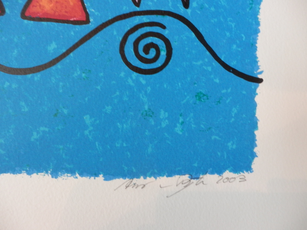 ANS van DIJK  Zeefdruk(76x56cm)   OSIZWENI  Handgesigneerd kopen? Bied vanaf 1!