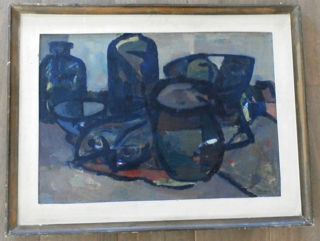 Jan Kagie - schilderij: stilleven - gesigneerd verkocht voor € 250!