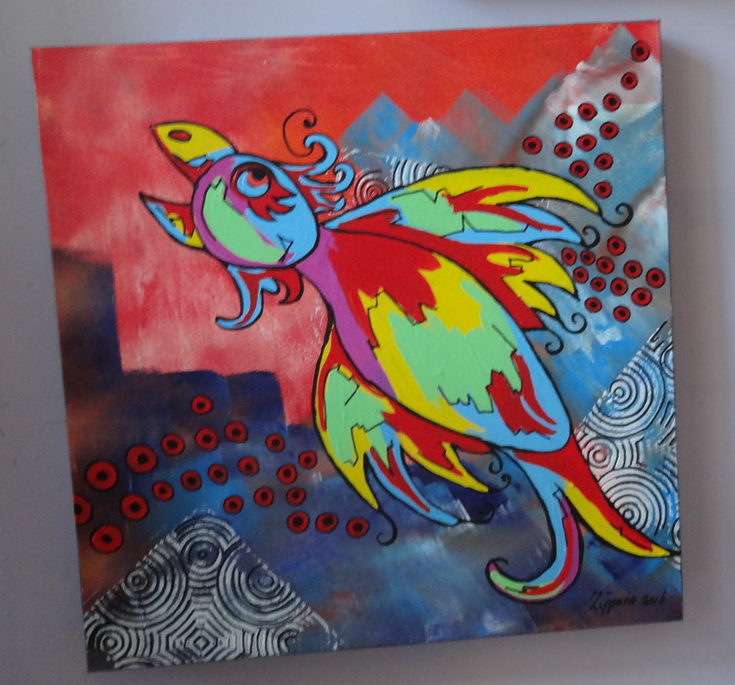 Circle of Freedom tweeluik 50/50 cm acryl op 3d doek Zippora Meijer kopen? Bied vanaf 45!