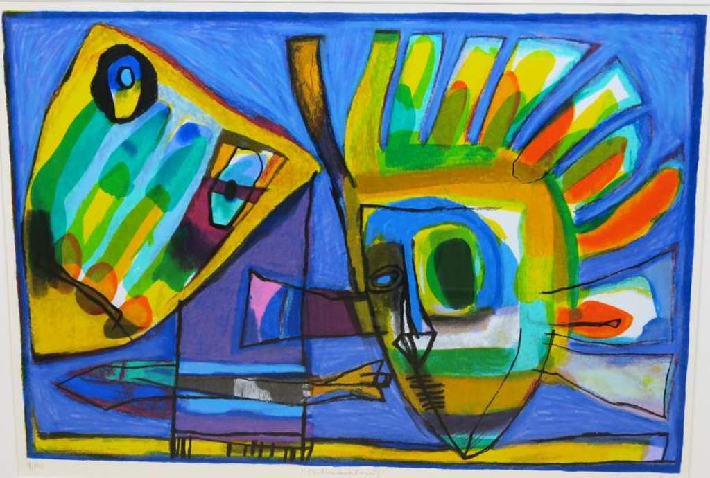 Geert Vrijdag: Zeefdruk, Ontmaskering - Ingelijst (groot) kopen? Bied vanaf 80!