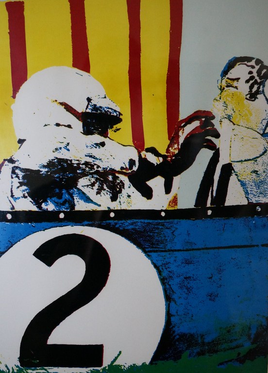 IN PRIJS VERLAAGD: Kees van Bohemen; Coureur; Zeefdruk kopen? Bied vanaf 90!