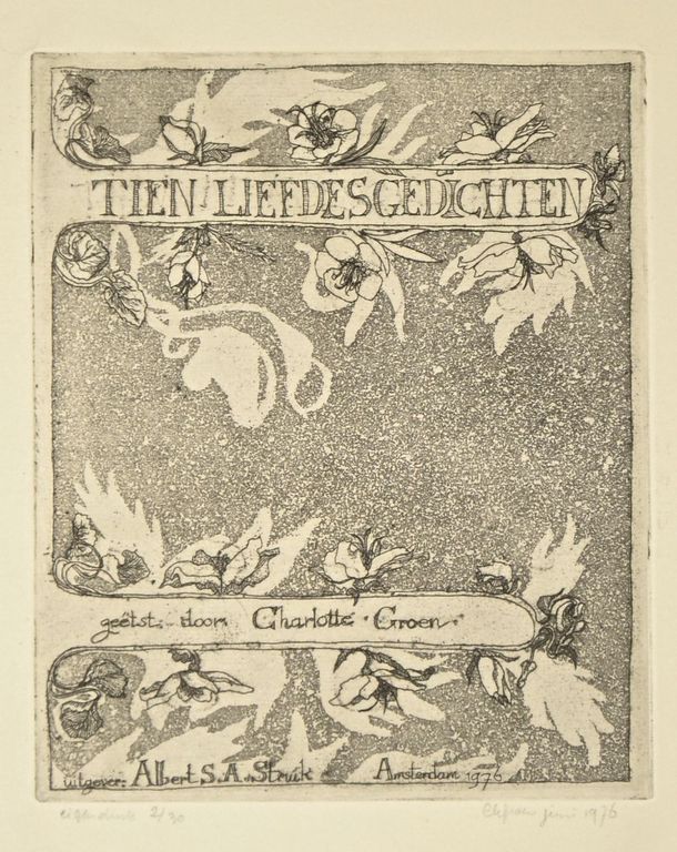 Charlotte Groen: Etsen. Tien Liefdesgedichten (10) kopen? Bied vanaf 35!