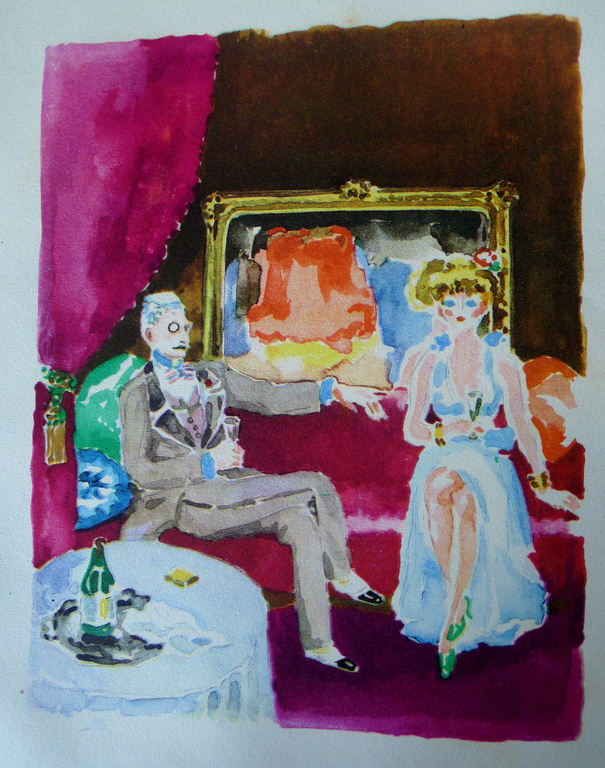 Kees van Dongen, illustratie  naar aquarel uit a La Recherche du  Temps Perdu. kopen? Bied vanaf 1!